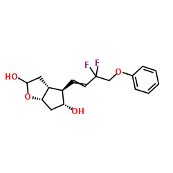 (3aR,4R,5R,6aS)-4-(3,3-Difluoro-4-phenoxy-1-buten-1-yl)hexahydro-2H-cyclopenta[b]furan-2,5-diol picture