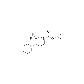 Tert-Butyl 3’,3’-Difluoro-[1,4’-Bipiperidine]-1’-Carboxylate Structure