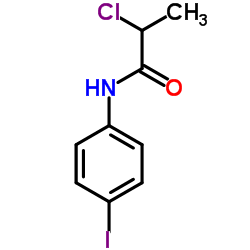 2-Chloro-N-(4-iodophenyl)propanamide结构式
