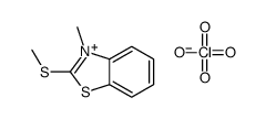 3-methyl-2-methylsulfanyl-1,3-benzothiazol-3-ium,perchlorate结构式