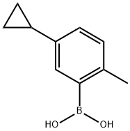 (5-cyclopropyl-2-methylphenyl)boronic acid结构式