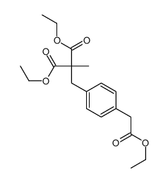 4-(2,2-Dicarboethoxy-propyl)phenylacetic Acid Ethyl Ester Structure