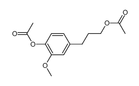 3-(4-acetoxy-3-methoxyphenyl)-1-propyl acetate Structure