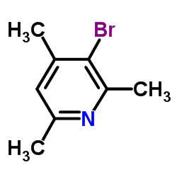 3-溴-2,4,6-三甲基吡啶结构式
