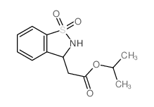 1,2-Benzisothiazole-3-aceticacid, 2,3-dihydro-, 1-methylethyl ester, 1,1-dioxide picture