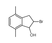 2-bromo-4,7-dimethylindan-1-ol Structure
