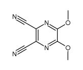 5,6-bis(methoxy)pyrazine-2,3-dicarbonitrile结构式