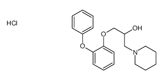 1-(2-phenoxyphenoxy)-3-piperidin-1-ylpropan-2-ol,hydrochloride结构式