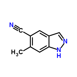 5-氰基-6-甲基(1H)吲唑结构式