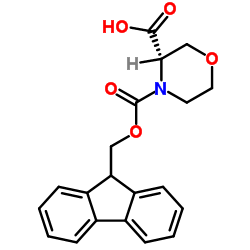 (S)-4-FMOC-3-MORPHOLINECARBOXYLIC ACID Structure