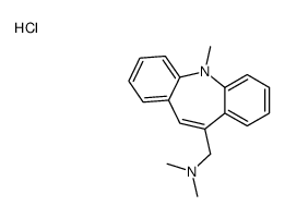 N,N-dimethyl-1-(11-methylbenzo[b][1]benzazepin-5-yl)methanamine,hydrochloride结构式