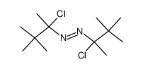 bis-(1-chloro-1,2,2-trimethyl-propyl)-diazene Structure