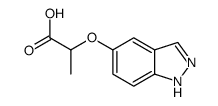2-(1H-Indazol-5-yloxy)propanoic acid结构式