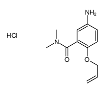 5-amino-N,N-dimethyl-2-prop-2-enoxybenzamide,hydrochloride Structure
