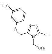 4-乙基-5-[(3-甲基苯氧基)甲基]-4H-1,2,4-噻唑-3-硫醇图片