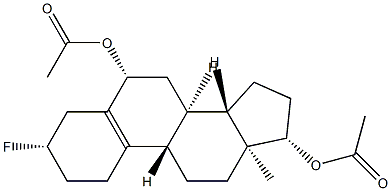 3β-Fluoroestr-5(10)-ene-6β,17β-diol=diacetate structure