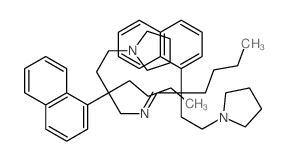 1-Pyrrolidinebutanamine,b-butyl-b-1-naphthalenyl-N-[2-(1-naphthalenyl)-2-[2-(1-pyrrolidinyl)ethyl]hexylidene]-结构式