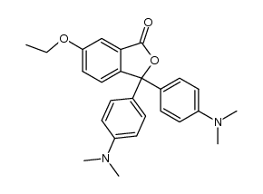 6-ethoxy-3,3-bis-(4-dimethylamino-phenyl)-phthalide Structure