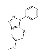 methyl 2-(1-phenyltetrazol-5-yl)sulfanylacetate结构式