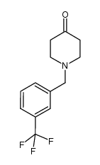 1-(3-trifluoromethylbenzyl)-4-piperidone结构式