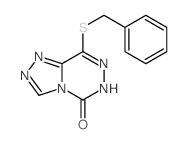 5-benzylsulfanyl-1,3,4,7,8-pentazabicyclo[4.3.0]nona-4,6,8-trien-2-one structure