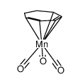 tricarbonyl(η(5)-2,4-cycloheptadien-yl)manganese结构式