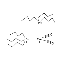 HCo(CO)2{P(n-C4H9)3}2结构式
