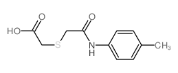 2-([2-OXO-2-(4-TOLUIDINO)ETHYL]SULFANYL)ACETIC ACID结构式