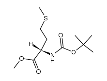 N-tert-butoxycarbonyl-L-methionine methyl ester结构式