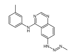 6-N-(methyldiazenyl)-4-N-(3-methylphenyl)quinazoline-4,6-diamine结构式