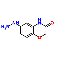 6-Hydrazino-2H-1,4-benzoxazin-3(4H)-one结构式