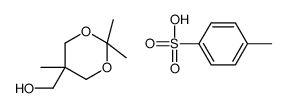 4-methylbenzenesulfonic acid,(2,2,5-trimethyl-1,3-dioxan-5-yl)methanol structure