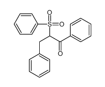 2-(benzenesulfonyl)-1,3-diphenylpropan-1-one Structure