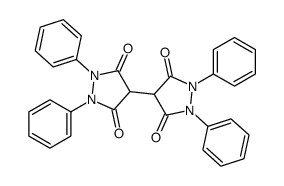 1,1',2,2'-Tetraphenyl-(4,4'-bipyrazolidine)-3,3',5,5'-tetrone结构式