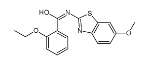 2-ethoxy-N-(6-methoxy-1,3-benzothiazol-2-yl)benzamide结构式