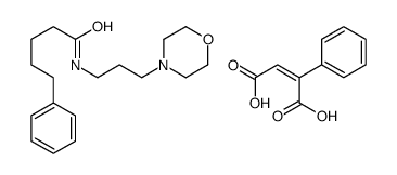 N-(3-morpholin-4-ylpropyl)-5-phenylpentanamide,(E)-2-phenylbut-2-enedioic acid结构式