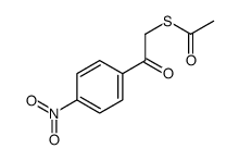 2-ACETYLTHIO-4'-NITROACETOPHENONE structure