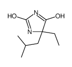 5-ethyl-5-(2-methylpropyl)imidazolidine-2,4-dione Structure