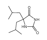 5,5-diisobutyl-imidazolidine-2,4-dione结构式