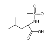 (2S)-2-(methanesulfonamido)-4-methylpentanoic acid Structure