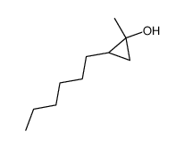 2-hexyl-1-methyl-cyclopropanol结构式