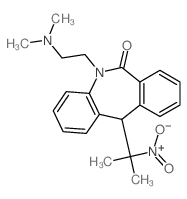 5-[2-(dimethylamino)ethyl]-11-(2-nitropropan-2-yl)-11H-benzo[c][1]benzazepin-6-one结构式