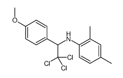 2,4-dimethyl-N-[2,2,2-trichloro-1-(4-methoxyphenyl)ethyl]aniline结构式