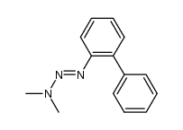 1-biphenyl-2-yl-3,3-dimethyl-triazene结构式