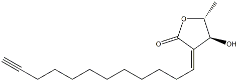 (4S)-3-[(Z)-11-Dodecyn-1-ylidene]-4,5-dihydro-4α-hydroxy-5β-methylfuran-2(3H)-one structure