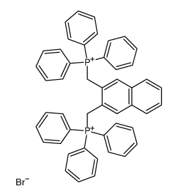 2,3-bis(triphenylphosphonium-methyl)-naphthalene dibromide结构式