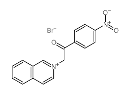 Isoquinolinium,2-[2-(4-nitrophenyl)-2-oxoethyl]-, bromide (1:1) Structure