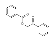 benzenesulfinylmethyl benzoate Structure