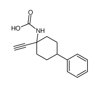 (1-ethynyl-4-phenylcyclohexyl)carbamic acid结构式