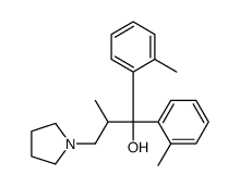 2-methyl-1,1-bis(2-methylphenyl)-3-pyrrolidin-1-ylpropan-1-ol结构式